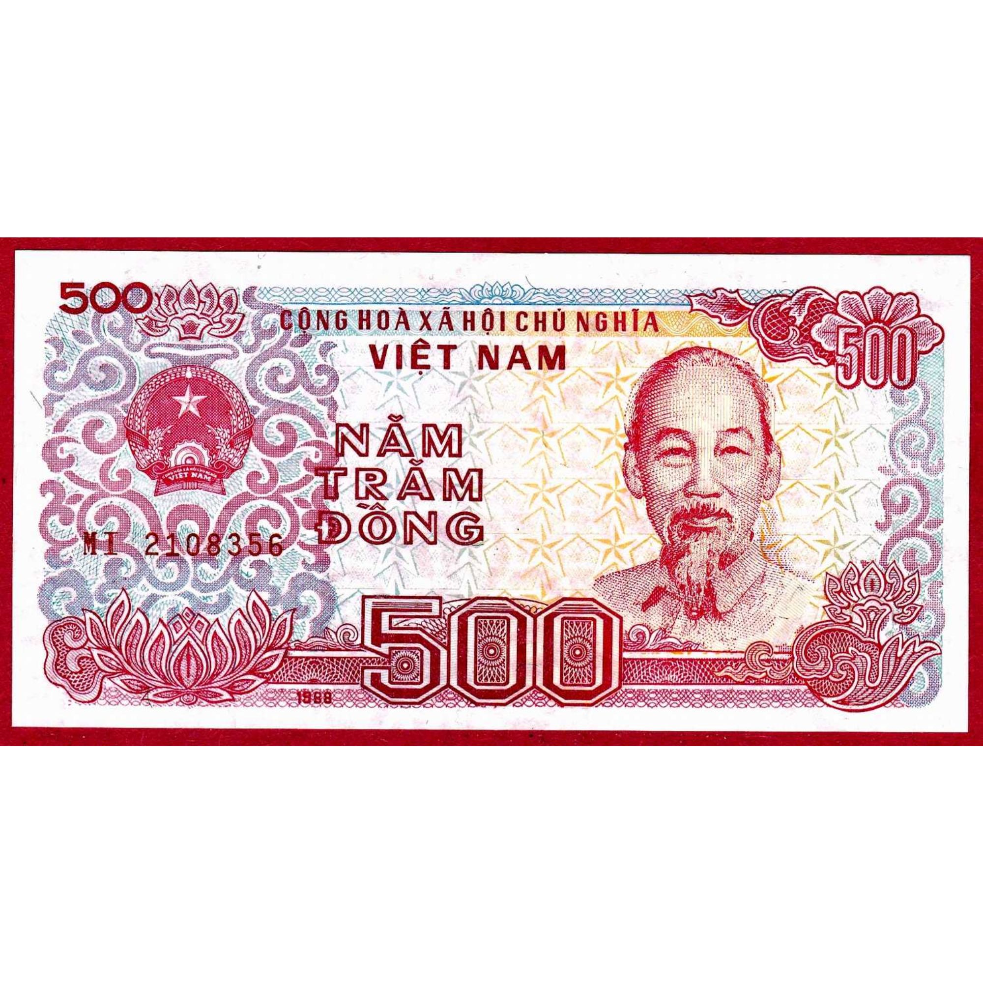 Деньги азии. 500 донгов 1988 вьетнам. вьетнам 500 донг 1988 года. 500 вьетнамских донгов. деньги вьетнама 500.