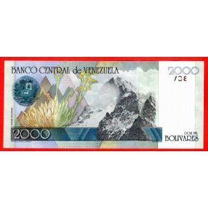 thumbnail image 2 of Venezuela 2000 Bolivares Banknote – 06 August 1998 – AUNC, P-77c – Uncirculated 2 of 5